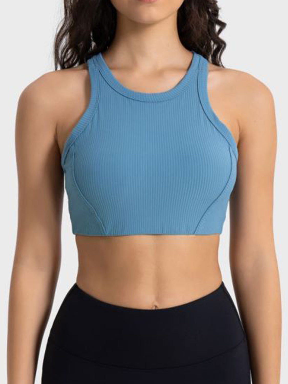 Millennia Wide Strap Cropped Sport Tank Editorial - Poppy & Pearl Edit