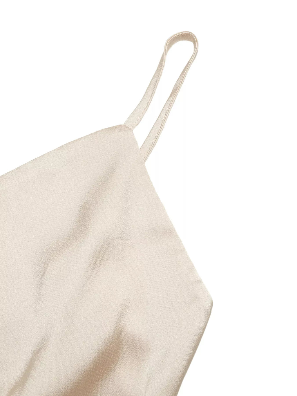 Ruched Spaghetti Strap Bodysuit 008 - Poppy & Pearl Edit