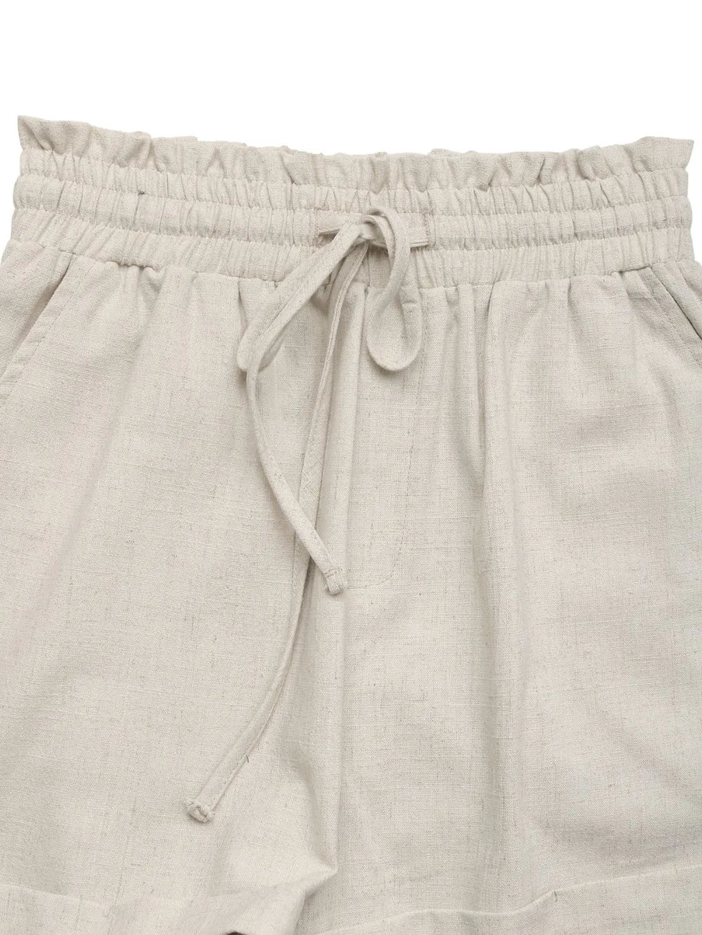 Frill Drawstring Shorts 008 - Poppy & Pearl Edit