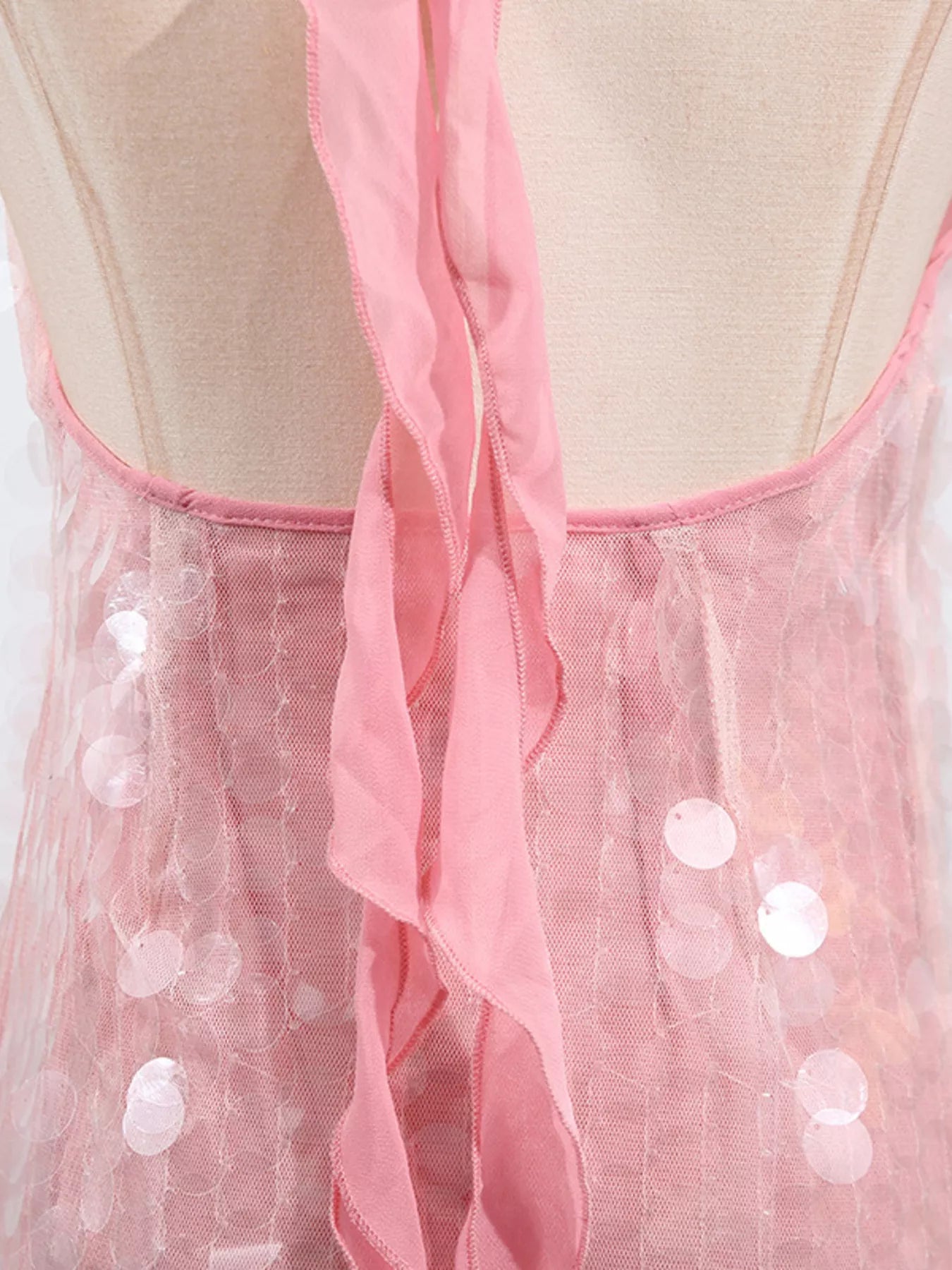 Sequin Halter Neck Mini Dress 012 - Poppy & Pearl Edit