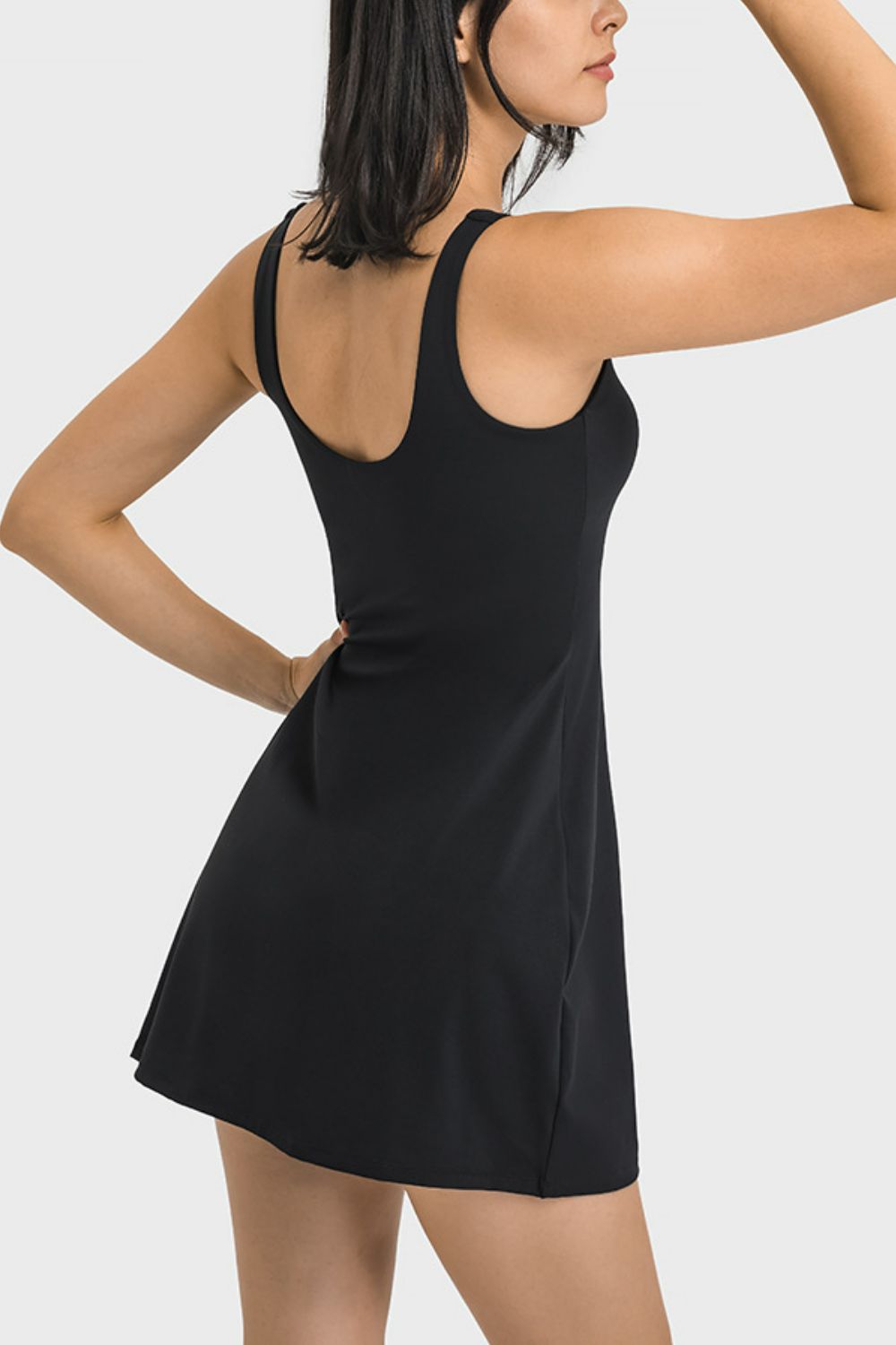 Millennia Square Neck Sports Tank Dress With Full Coverage Bottom 010 - Poppy & Pearl Edit