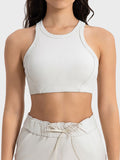 Millennia Wide Strap Cropped Sport Tank Detail Shot - Poppy & Pearl Edit