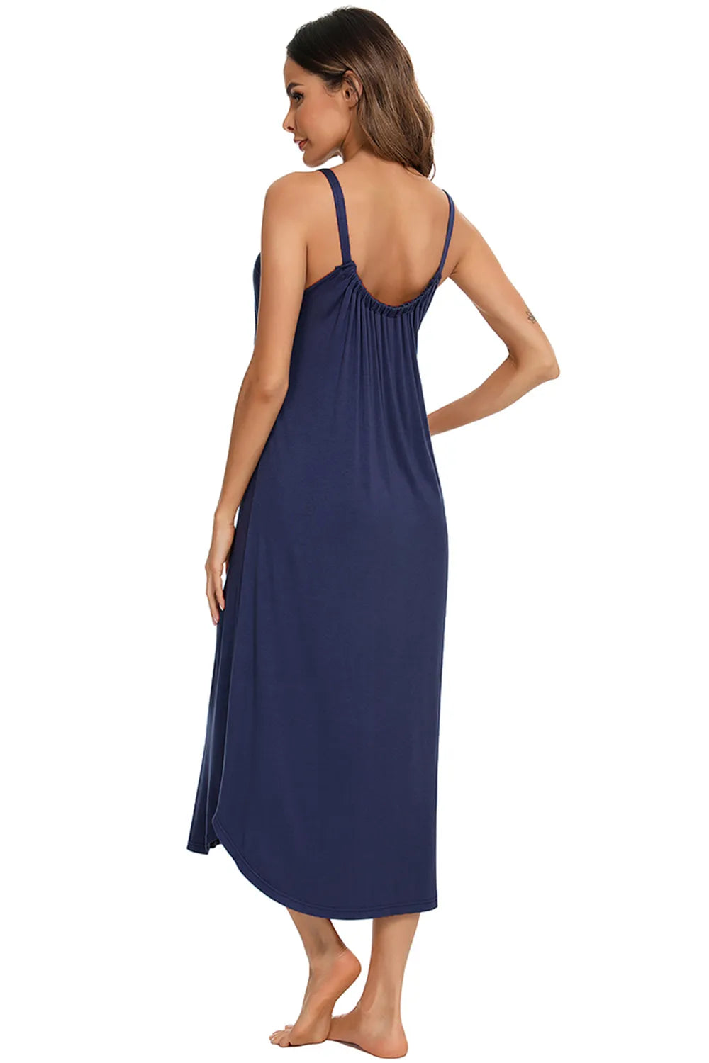 V Neck Midi Lounge Dress 014 - Poppy & Pearl Edit