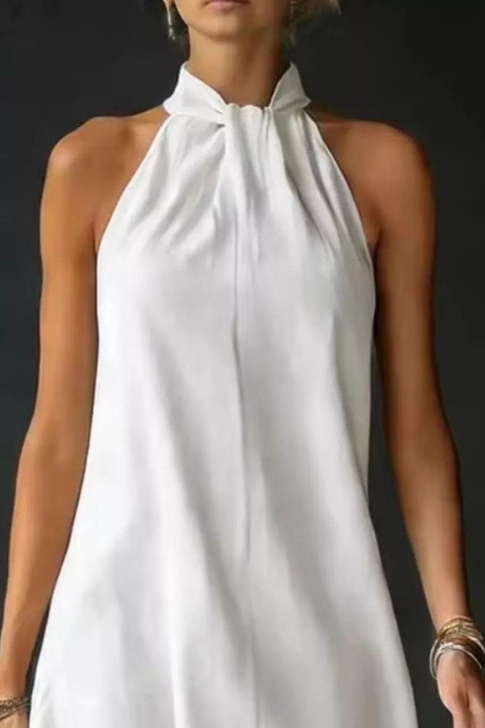 Halter Neck Sleeveless Maxi Dress 007 - Poppy & Pearl Edit