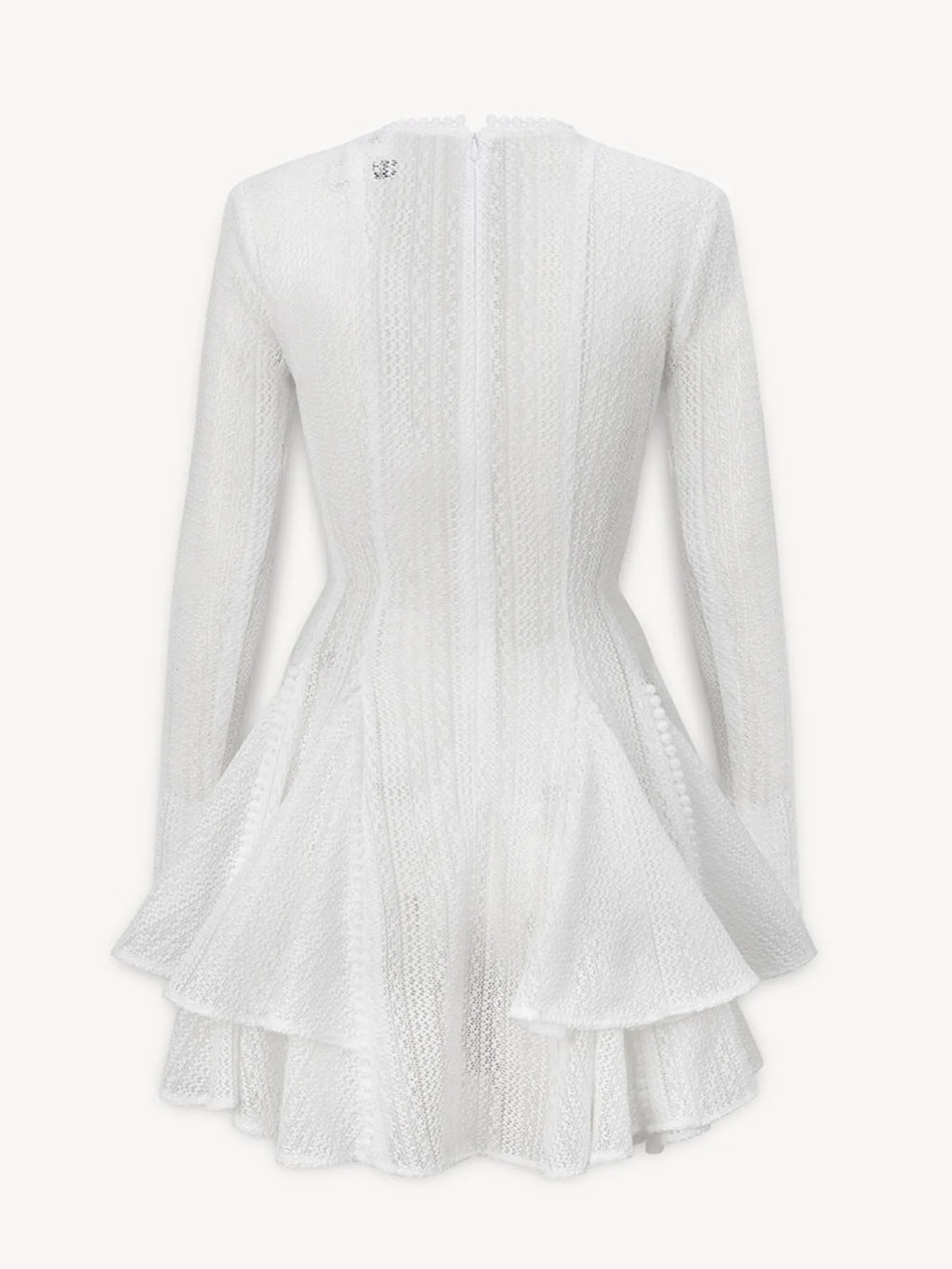 Layered Round Neck Long Sleeve Dress 010 - Poppy & Pearl Edit