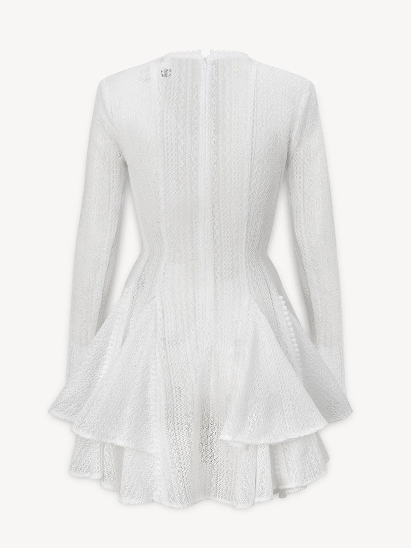 Layered Round Neck Long Sleeve Dress 010 - Poppy & Pearl Edit