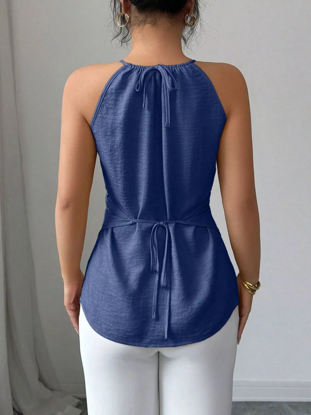 Halter Neck Crisscross Cami 016 - Poppy & Pearl Edit