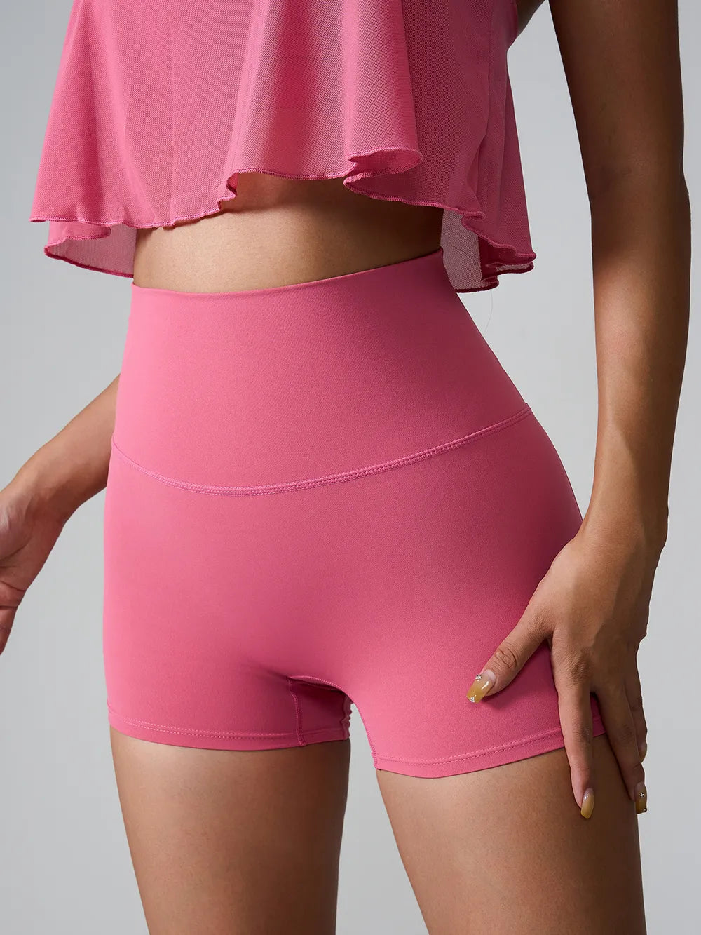High Waist Active Shorts 021 - Poppy & Pearl Edit