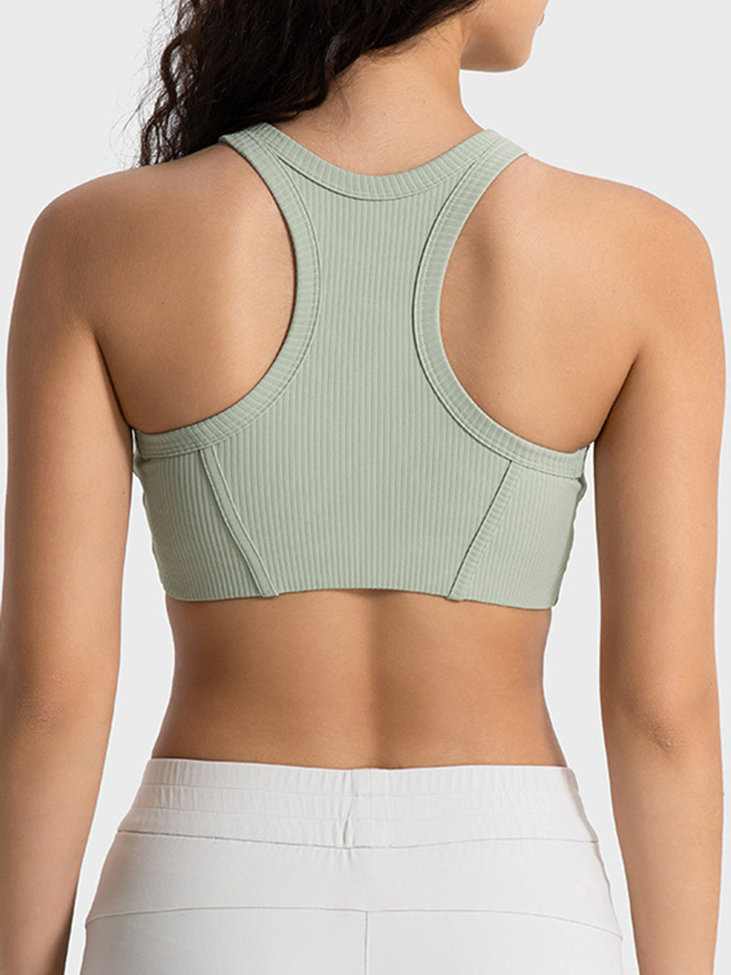 Millennia Wide Strap Cropped Sport Tank Full Length - Poppy & Pearl Edit