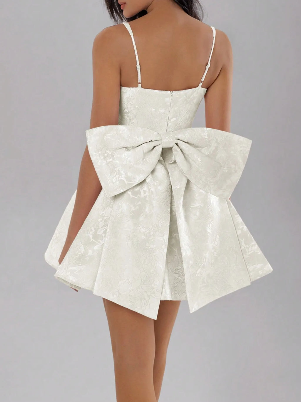 Bow Back Sweetheart Neck Cami Dress 003 - Poppy & Pearl Edit