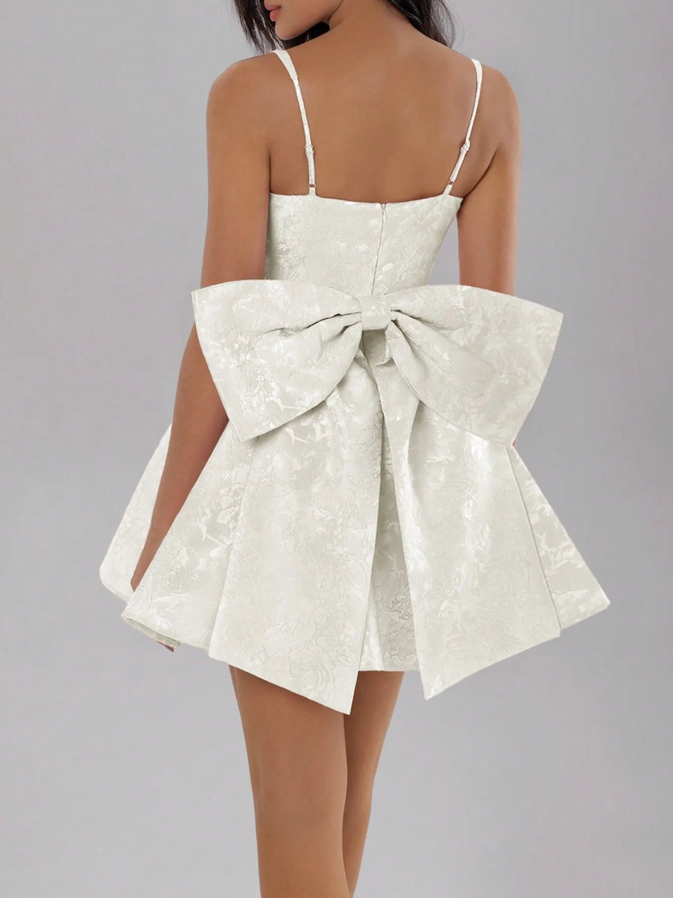 Bow Back Sweetheart Neck Cami Dress 003 - Poppy & Pearl Edit