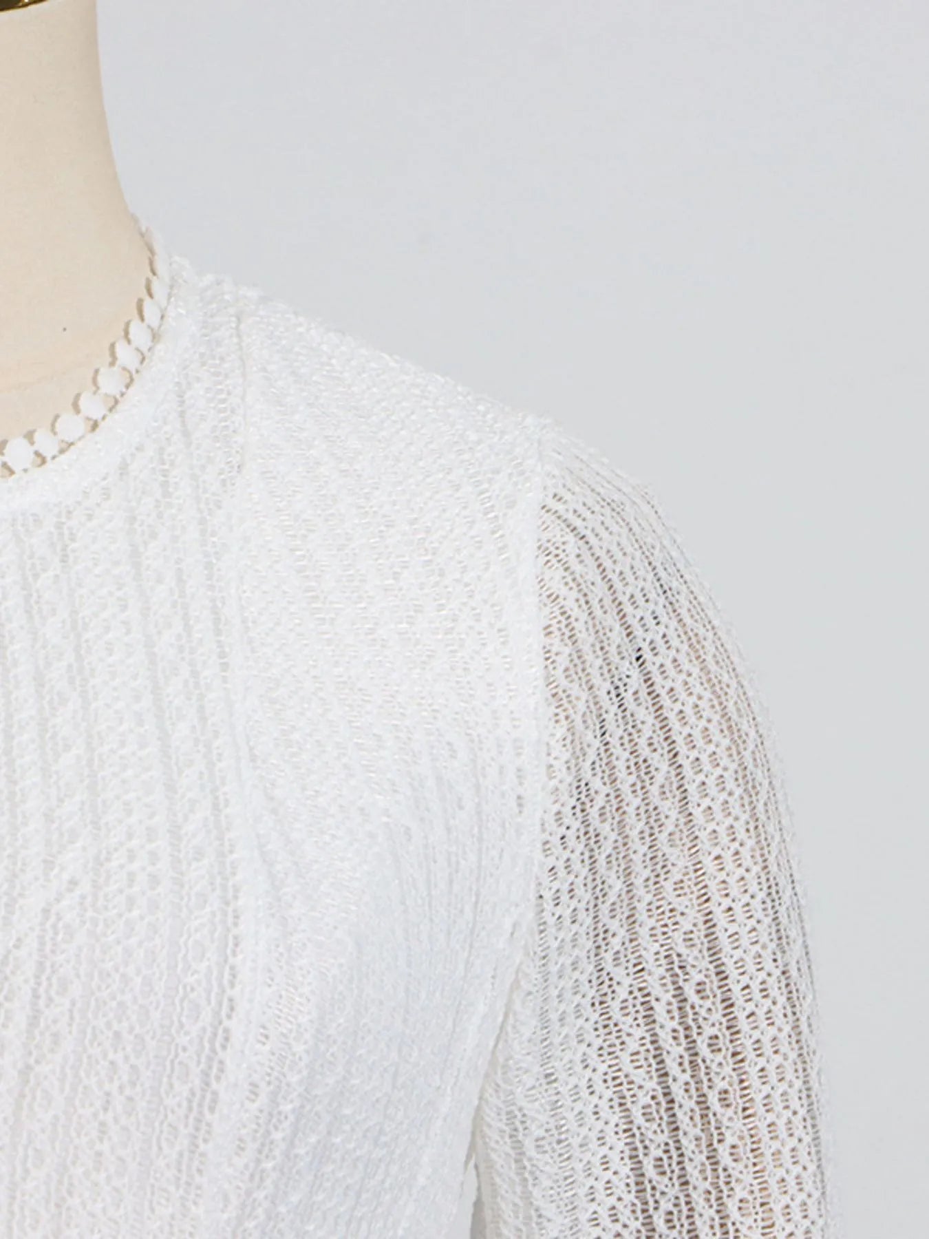 Layered Round Neck Long Sleeve Dress 015 - Poppy & Pearl Edit