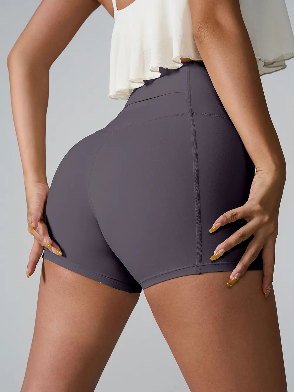 High Waist Active Shorts 006 - Poppy & Pearl Edit