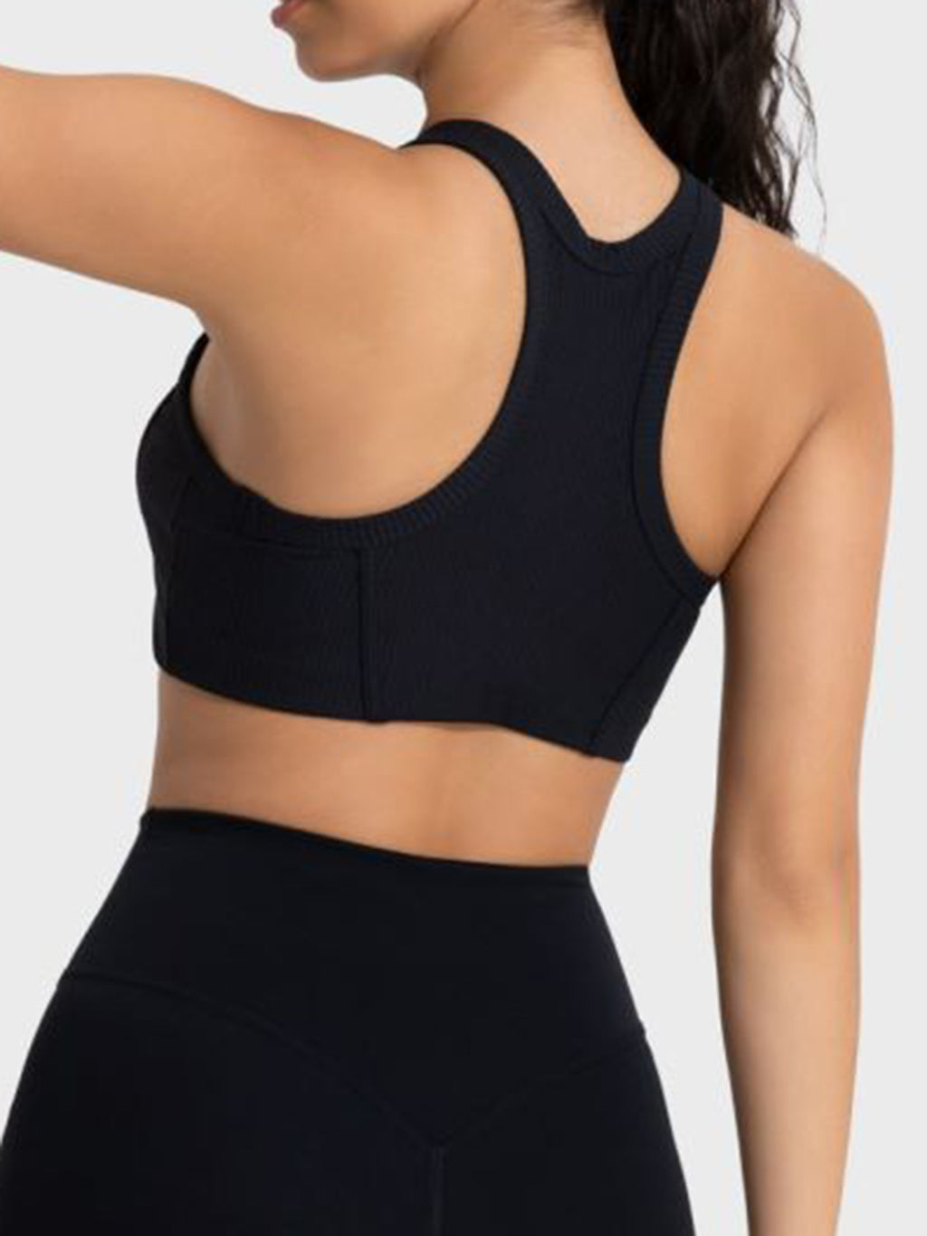 Millennia Wide Strap Cropped Sport Tank Flat Lay - Poppy & Pearl Edit