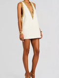 Sequin Embellished Sleeveless Mini Dress 003 - Poppy & Pearl Edit