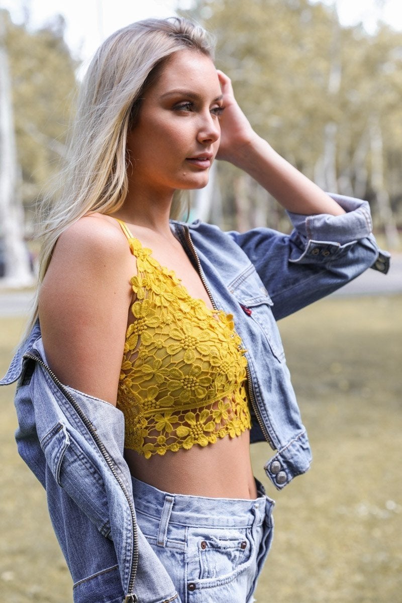 Crochet Daisy Longline Bralette 011 - Poppy & Pearl Edit