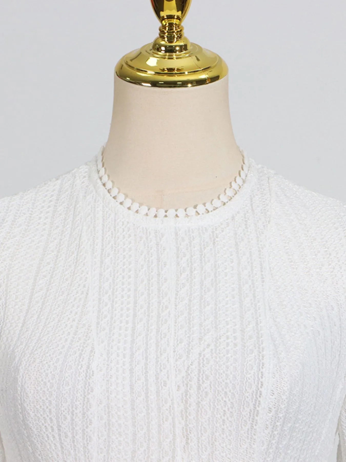Layered Round Neck Long Sleeve Dress 014 - Poppy & Pearl Edit
