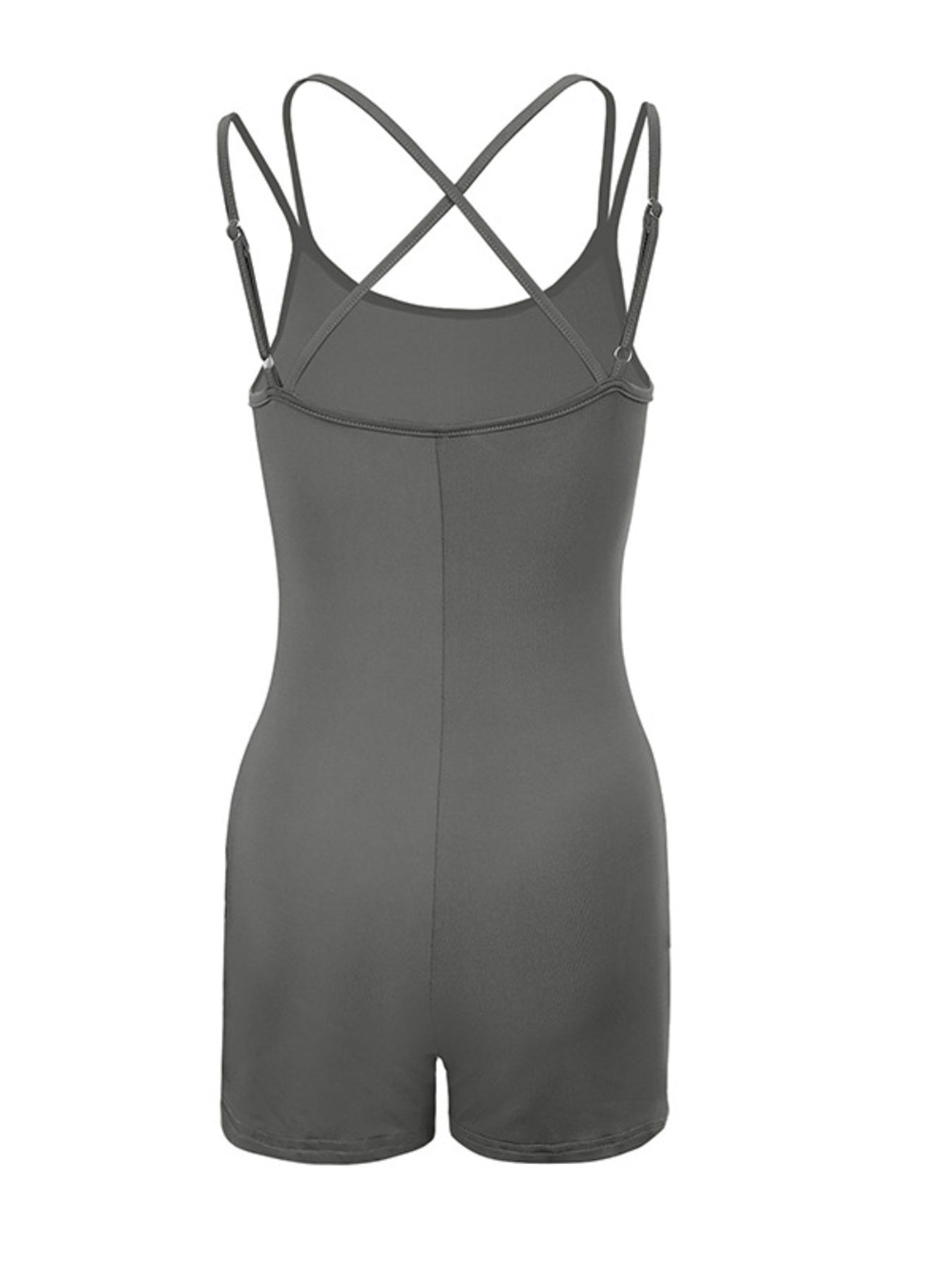 Double Spaghetti Strap Active Romper 007 - Poppy & Pearl Edit