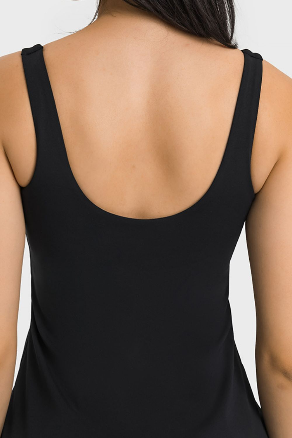Millennia Square Neck Sports Tank Dress With Full Coverage Bottom 011 - Poppy & Pearl Edit