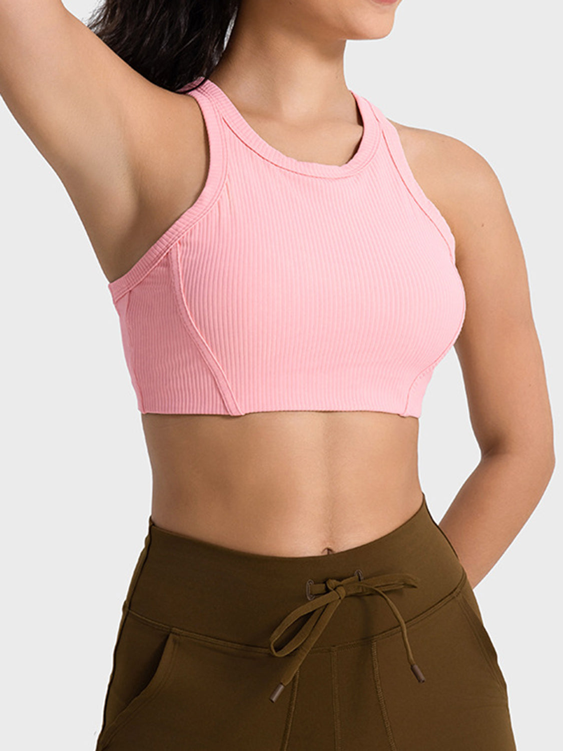 Millennia Wide Strap Cropped Sport Tank Wardrobe Essential - Poppy & Pearl Edit