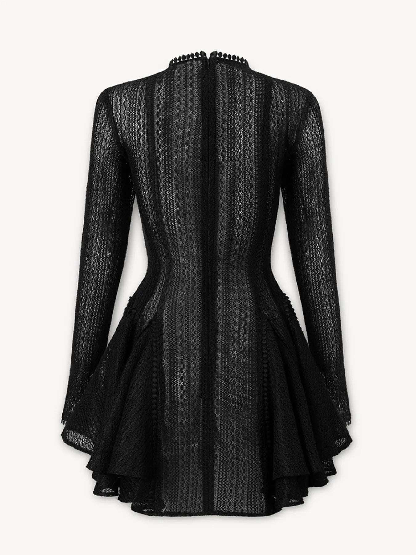 Layered Round Neck Long Sleeve Dress 006 - Poppy & Pearl Edit