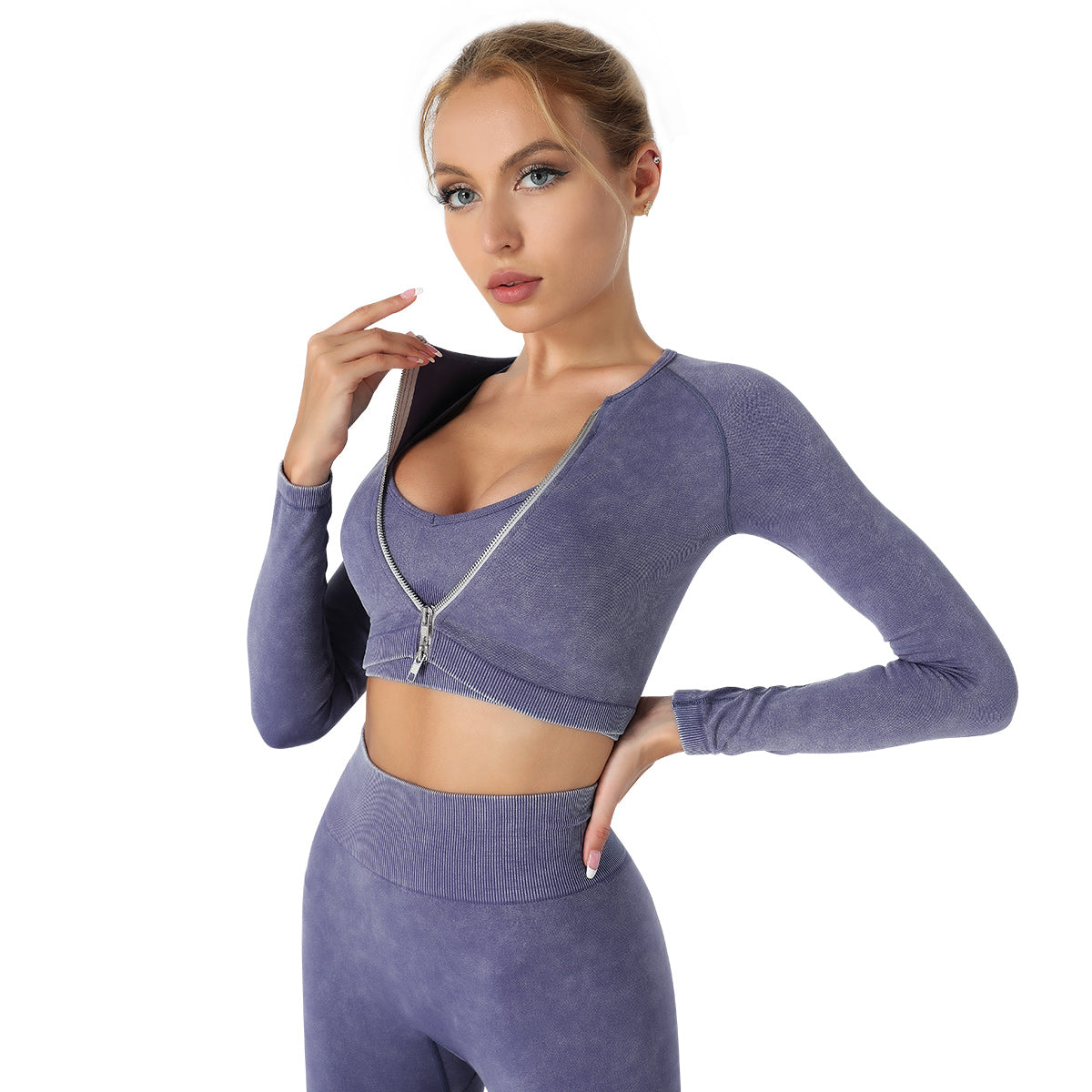 Women Workout Tracksuit Seamless 2 Piece 005 - Poppy & Pearl Edit