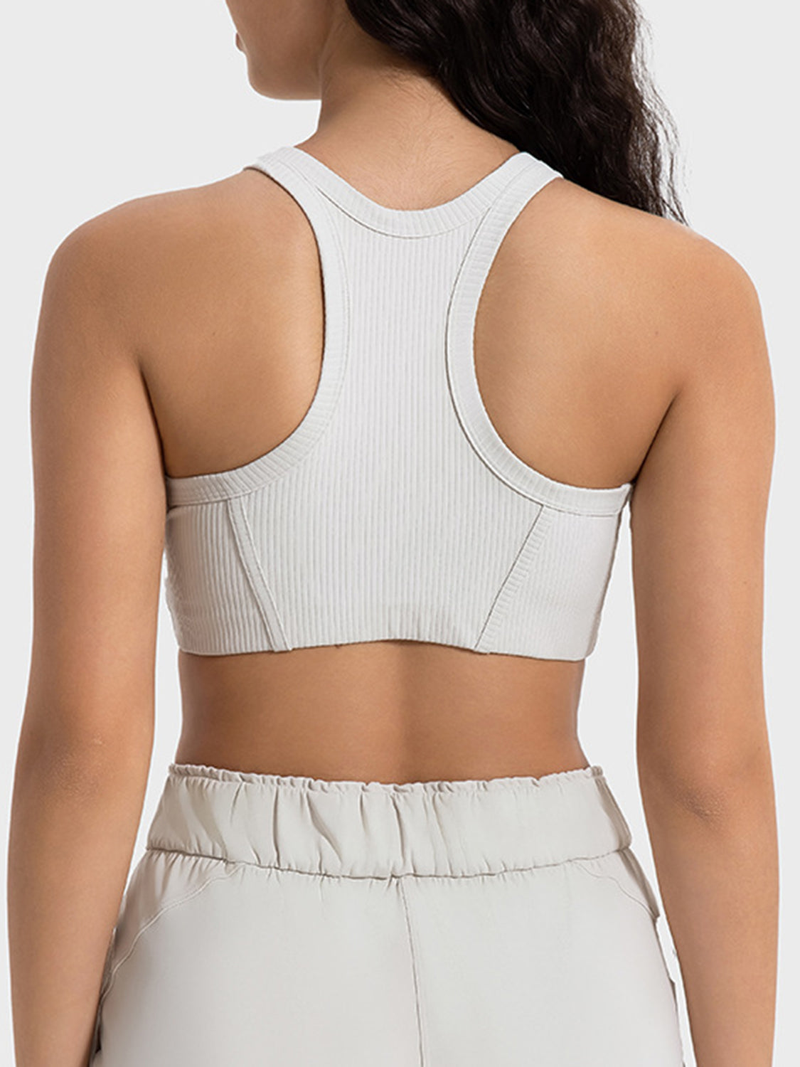 Millennia Wide Strap Cropped Sport Tank Lifestyle - Poppy & Pearl Edit