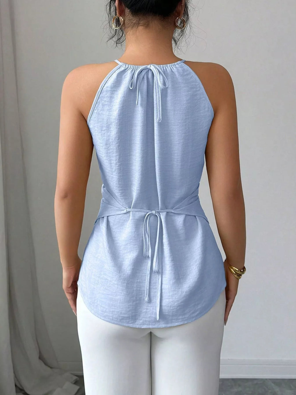 Halter Neck Crisscross Cami 010 - Poppy & Pearl Edit