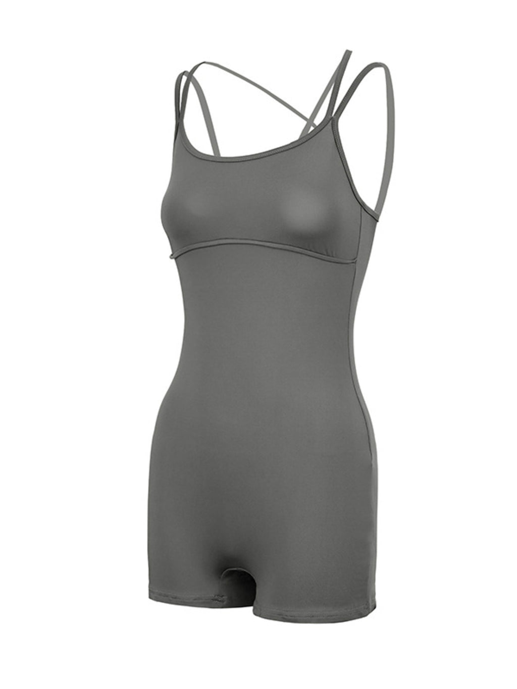 Double Spaghetti Strap Active Romper 008 - Poppy & Pearl Edit