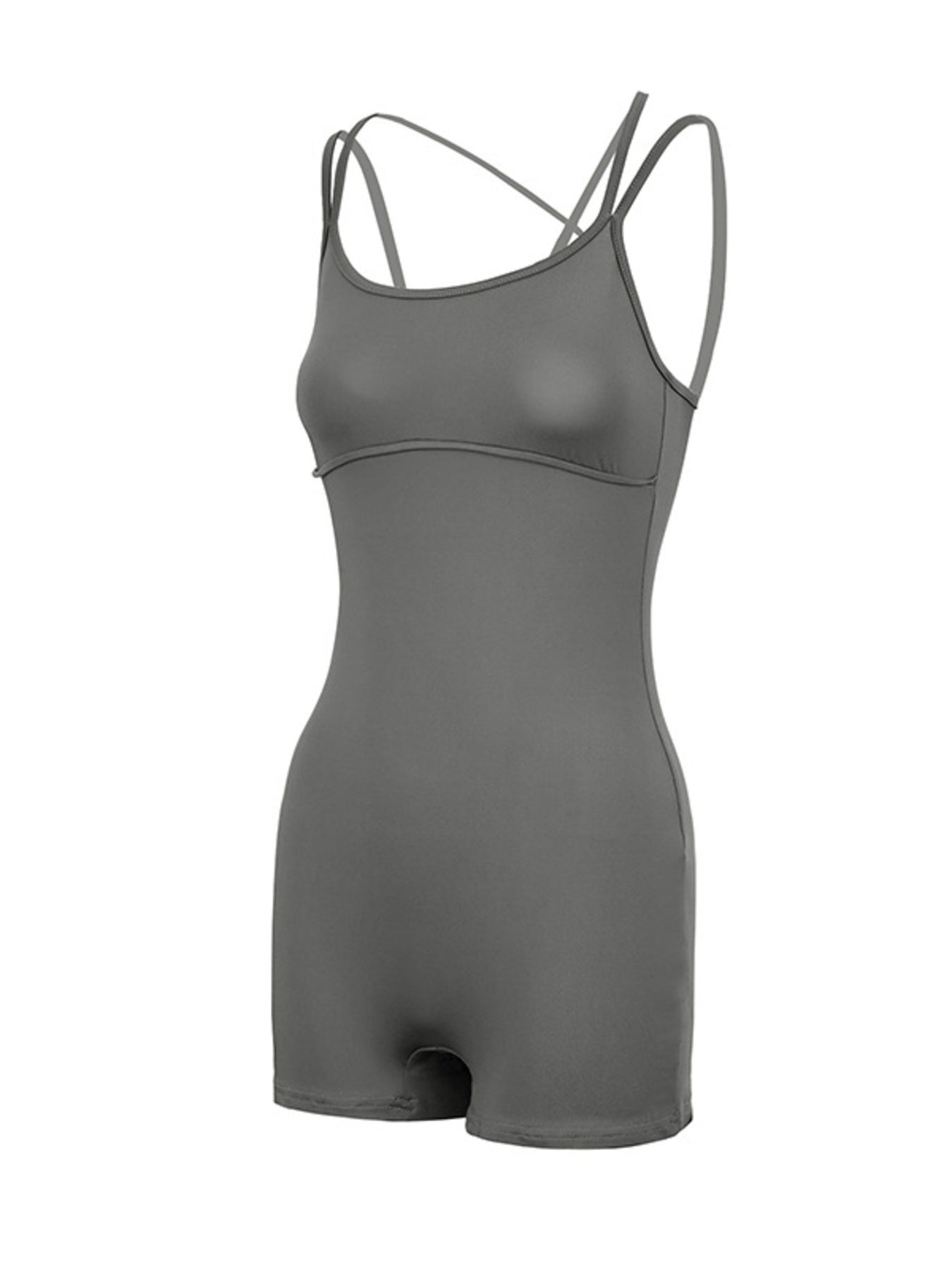 Double Spaghetti Strap Active Romper 008 - Poppy & Pearl Edit