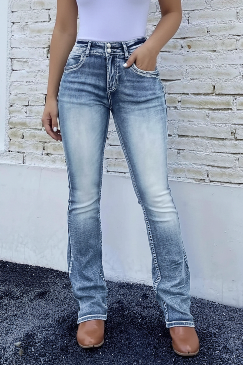 High Waist Bootcut Jeans