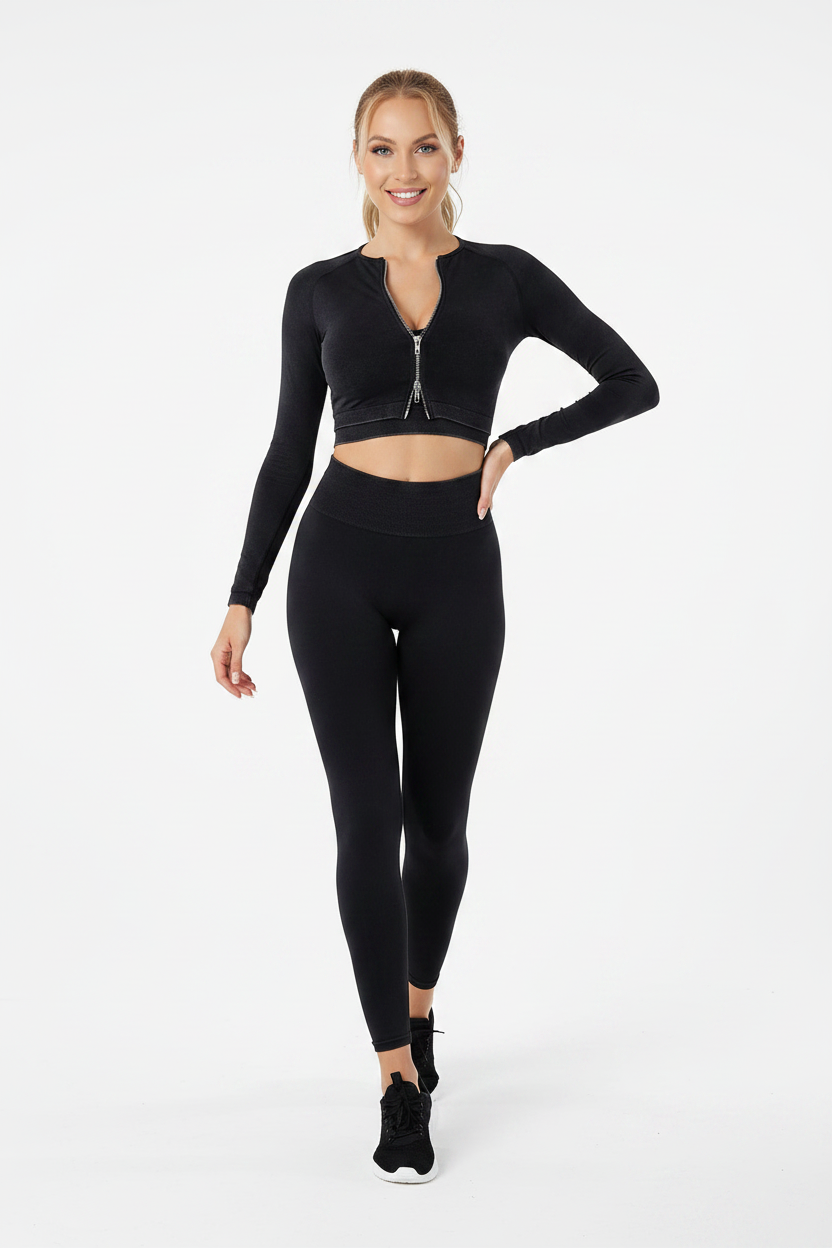 Women Workout Tracksuit Seamless 2 Piece 001 - Poppy & Pearl Edit