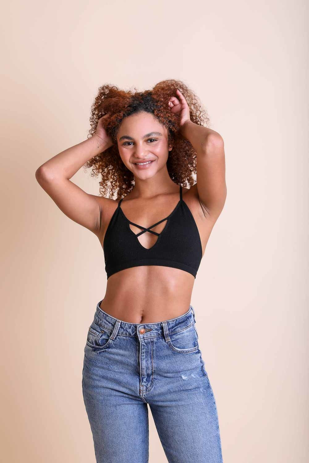 Kali Cross Plunge Bralette 005 - Poppy & Pearl Edit