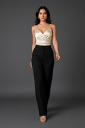 Ruched Spaghetti Strap Bodysuit 001 - Poppy & Pearl Edit
