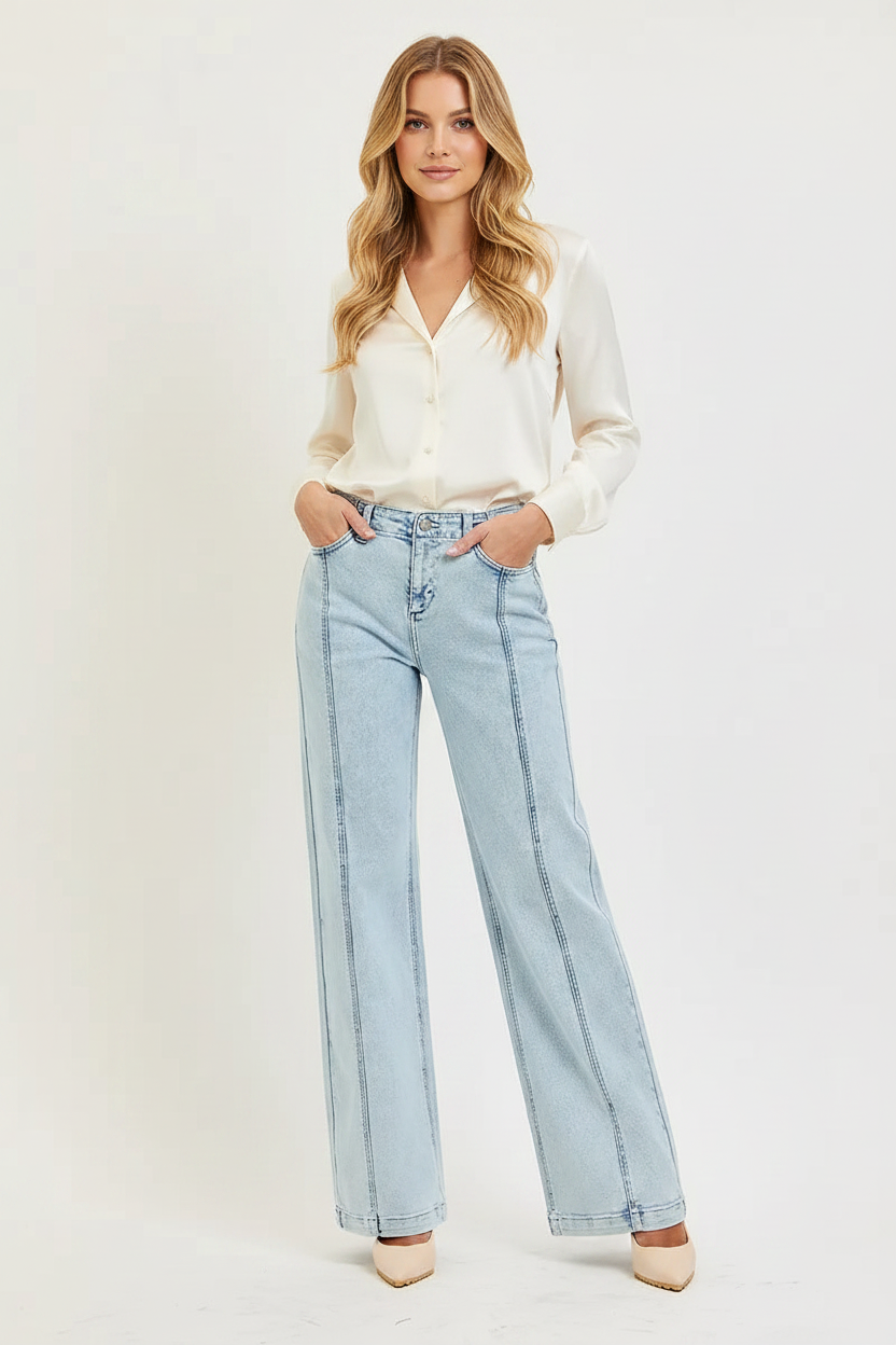 Wide Leg Jeans - Premium Editorial