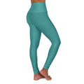Womens High Waist Fitness Legging Yoga Pants Teal Green 005 - Poppy & Pearl Edit